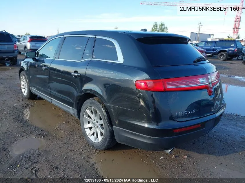 2014 Lincoln Mkt VIN: 2LMHJ5NK3EBL51160 Lot: 12099180