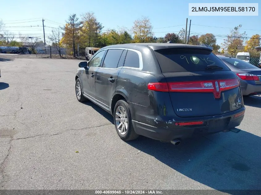 2014 Lincoln Mkt Livery VIN: 2LMGJ5M95EBL58170 Lot: 40699045