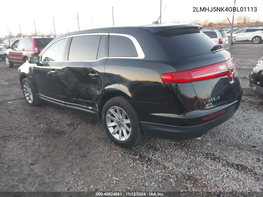 2016 Lincoln Mkt Livery VIN: 2LMHJ5NK4GBL01113 Lot: 40824581