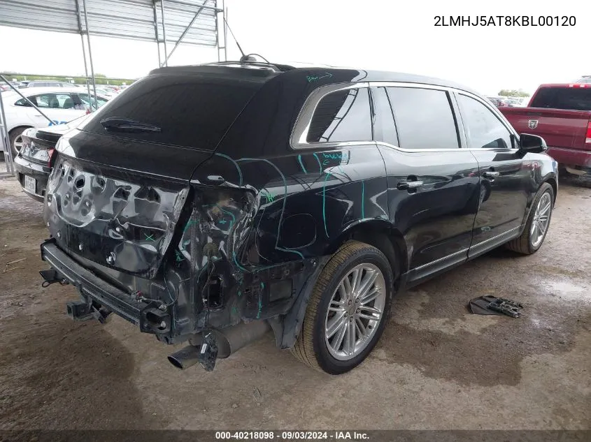 2019 Lincoln Mkt Reserve VIN: 2LMHJ5AT8KBL00120 Lot: 40218098