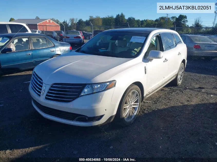 2019 Lincoln Mkt VIN: 2LMHJ5AT3KBL02051 Lot: 40534065