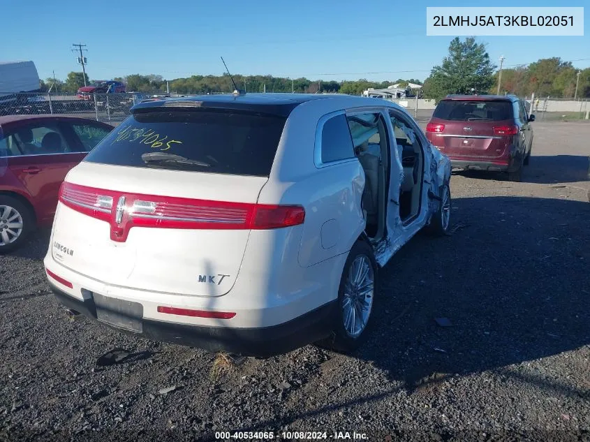 2019 Lincoln Mkt VIN: 2LMHJ5AT3KBL02051 Lot: 40534065