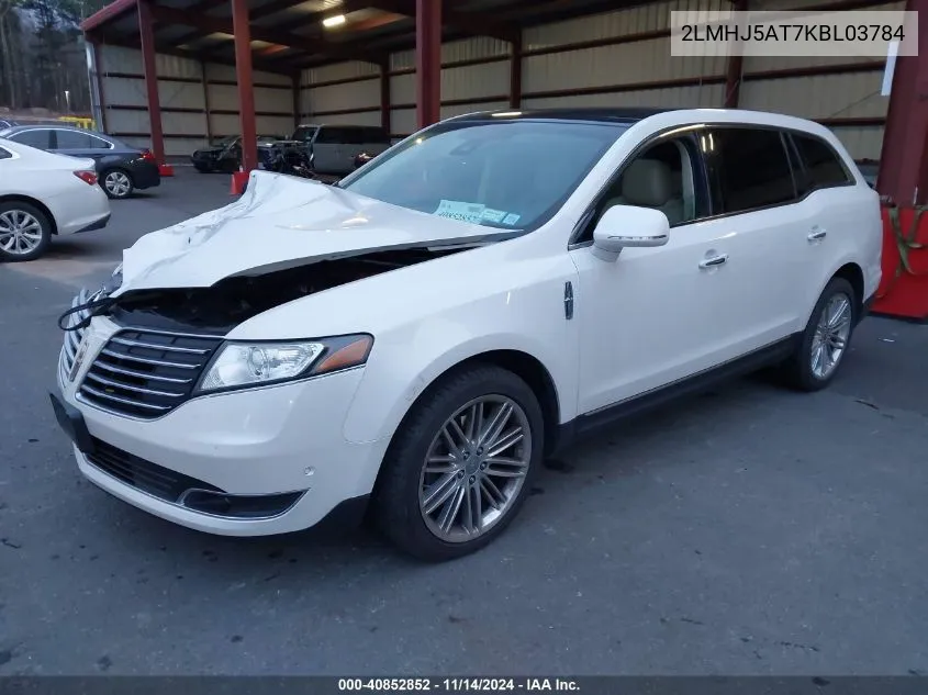 2019 Lincoln Mkt Reserve VIN: 2LMHJ5AT7KBL03784 Lot: 40852852