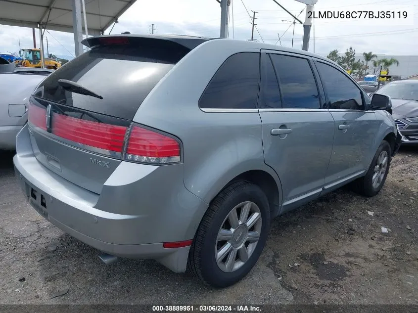 2007 Lincoln Mkx VIN: 2LMDU68C77BJ35119 Lot: 38889951