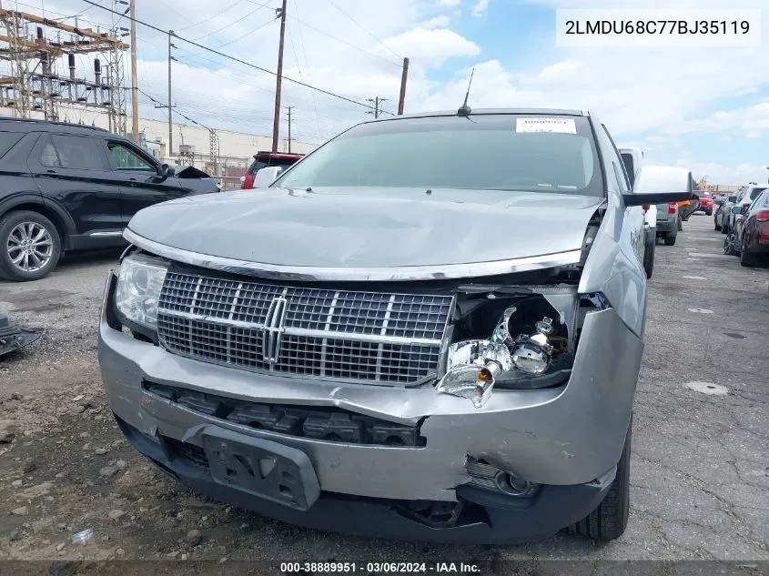 2007 Lincoln Mkx VIN: 2LMDU68C77BJ35119 Lot: 38889951