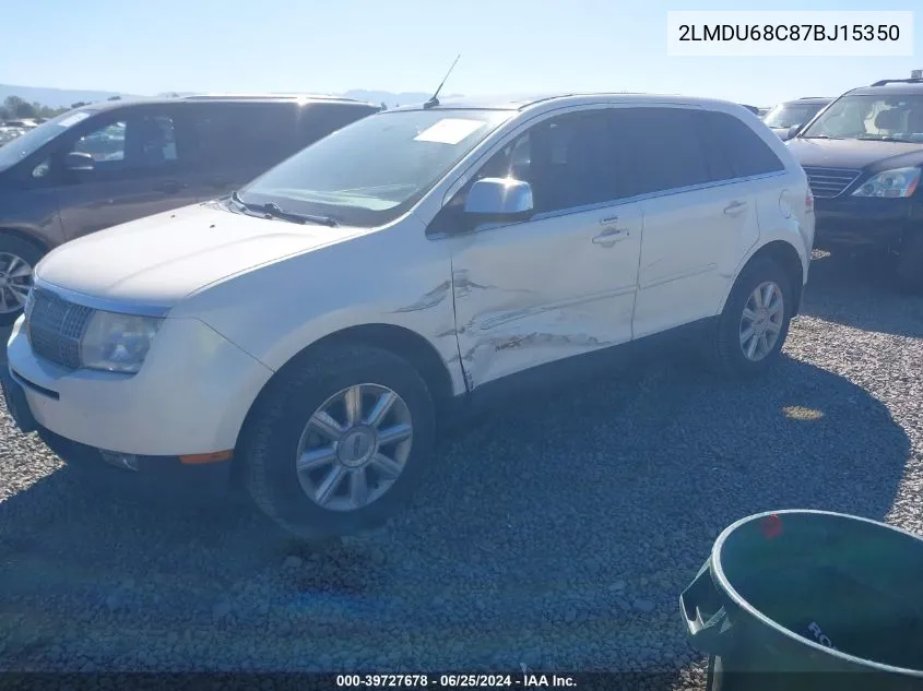 2007 Lincoln Mkx VIN: 2LMDU68C87BJ15350 Lot: 39727678