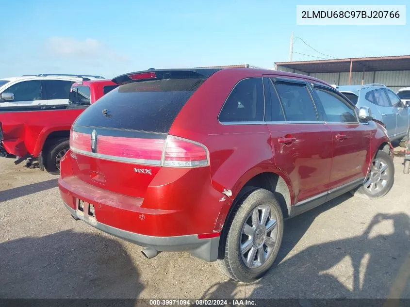 2007 Lincoln Mkx VIN: 2LMDU68C97BJ20766 Lot: 39971094