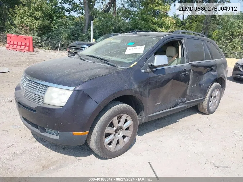 2LMDU68C27BJ04912 2007 Lincoln Mkx