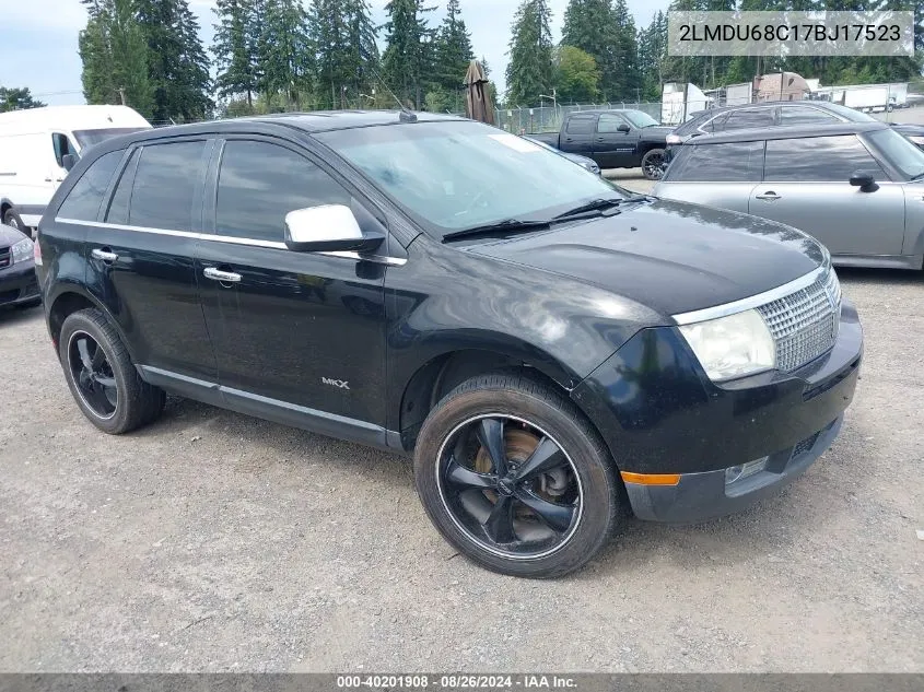 2LMDU68C17BJ17523 2007 Lincoln Mkx