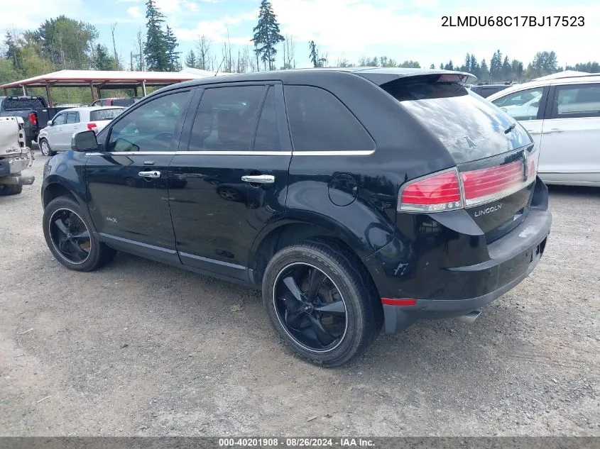 2LMDU68C17BJ17523 2007 Lincoln Mkx