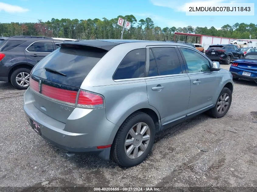 2LMDU68C07BJ11843 2007 Lincoln Mkx