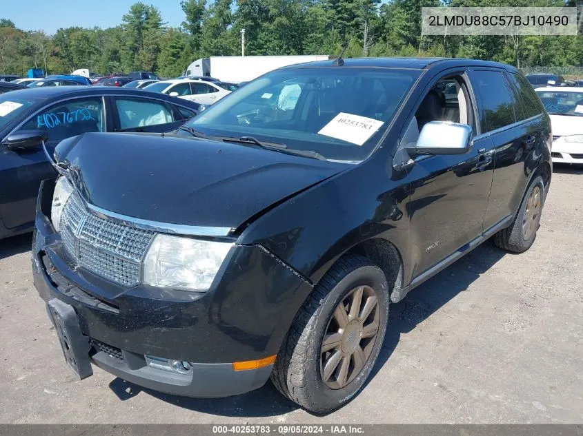 2007 Lincoln Mkx VIN: 2LMDU88C57BJ10490 Lot: 40253783