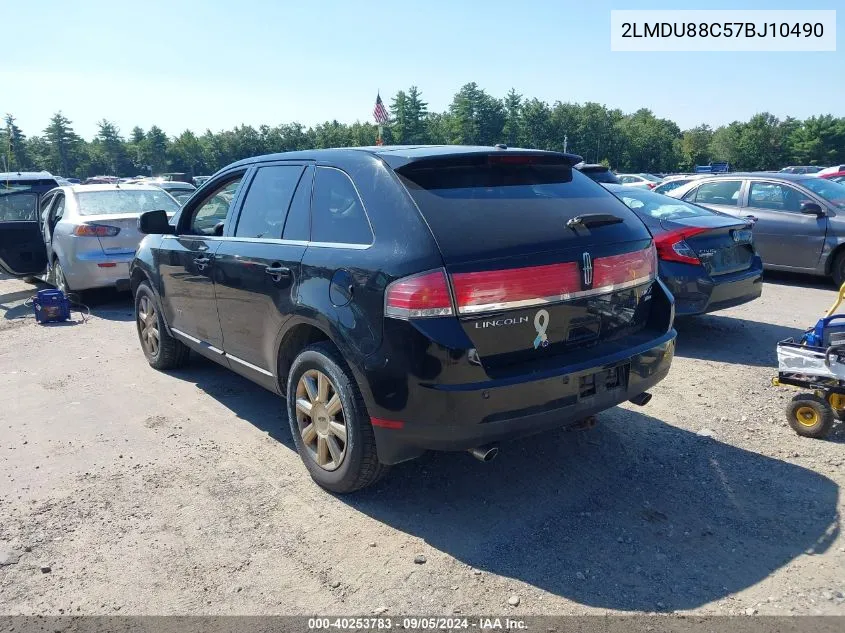 2007 Lincoln Mkx VIN: 2LMDU88C57BJ10490 Lot: 40253783