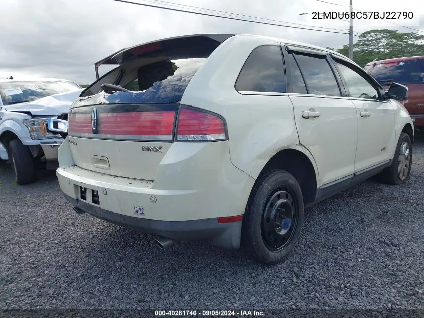 2LMDU68C57BJ22790 2007 Lincoln Mkx