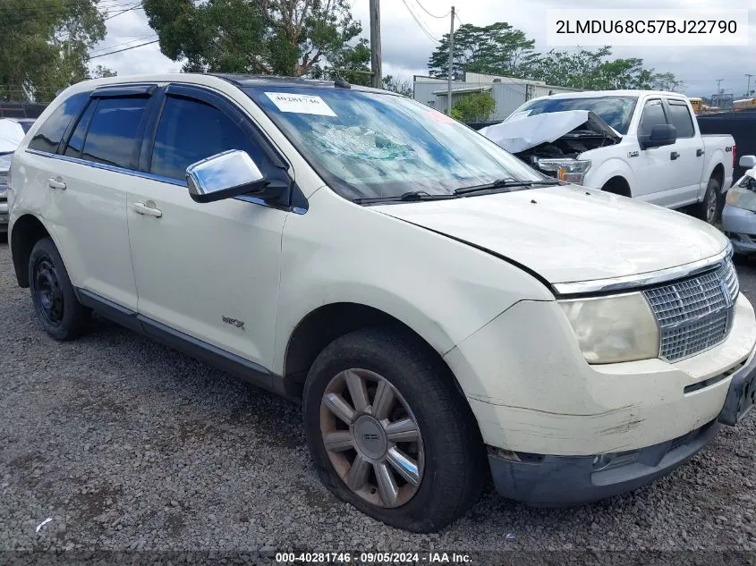 2007 Lincoln Mkx VIN: 2LMDU68C57BJ22790 Lot: 40281746