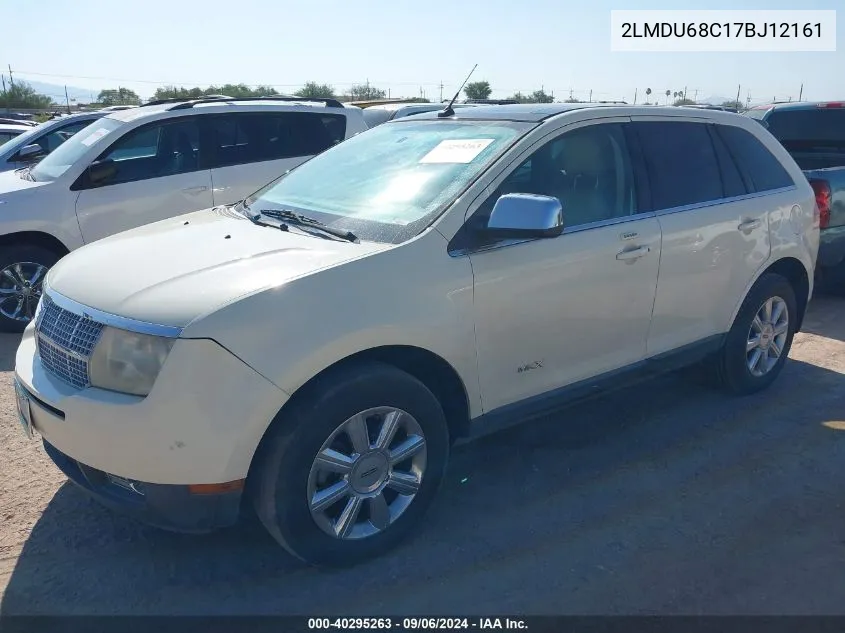 2007 Lincoln Mkx VIN: 2LMDU68C17BJ12161 Lot: 40295263