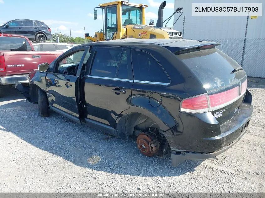 2007 Lincoln Mkx VIN: 2LMDU88C57BJ17908 Lot: 40379882