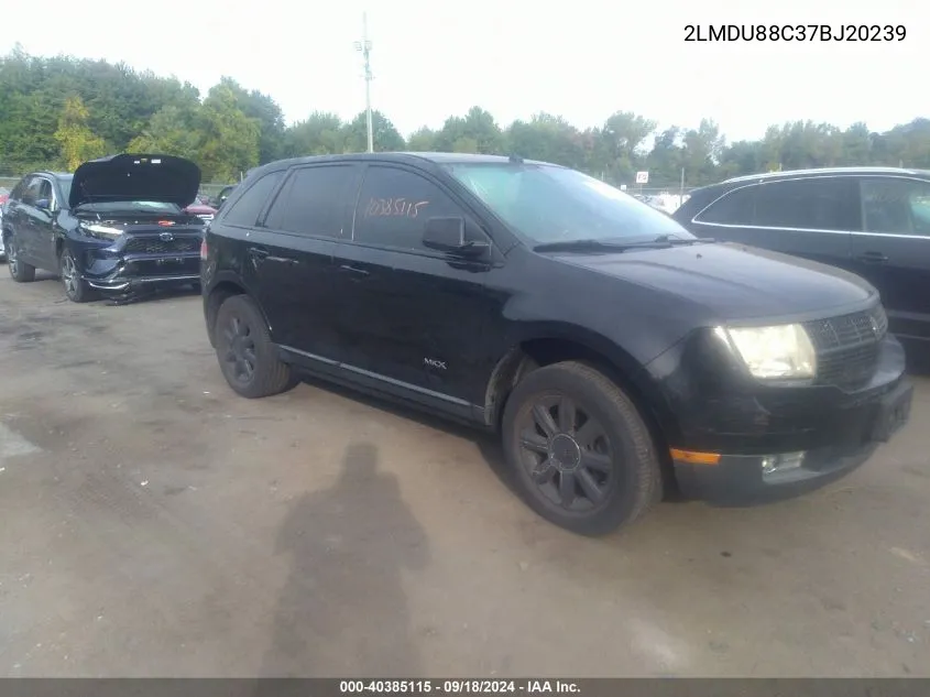 2LMDU88C37BJ20239 2007 Lincoln Mkx