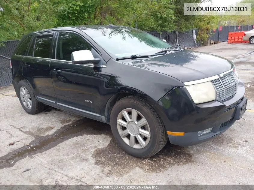 2007 Lincoln Mkx VIN: 2LMDU88CX7BJ13031 Lot: 40407530