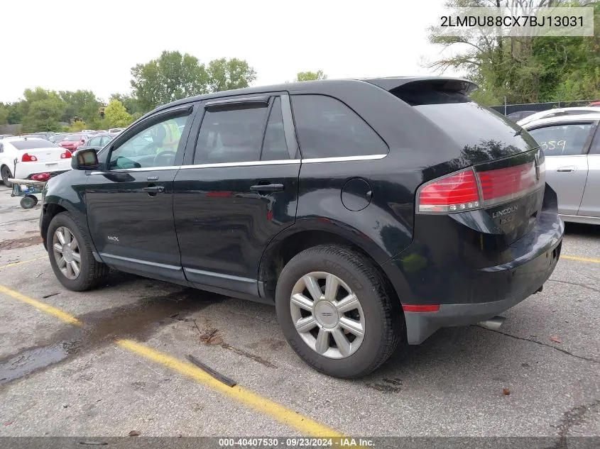 2007 Lincoln Mkx VIN: 2LMDU88CX7BJ13031 Lot: 40407530