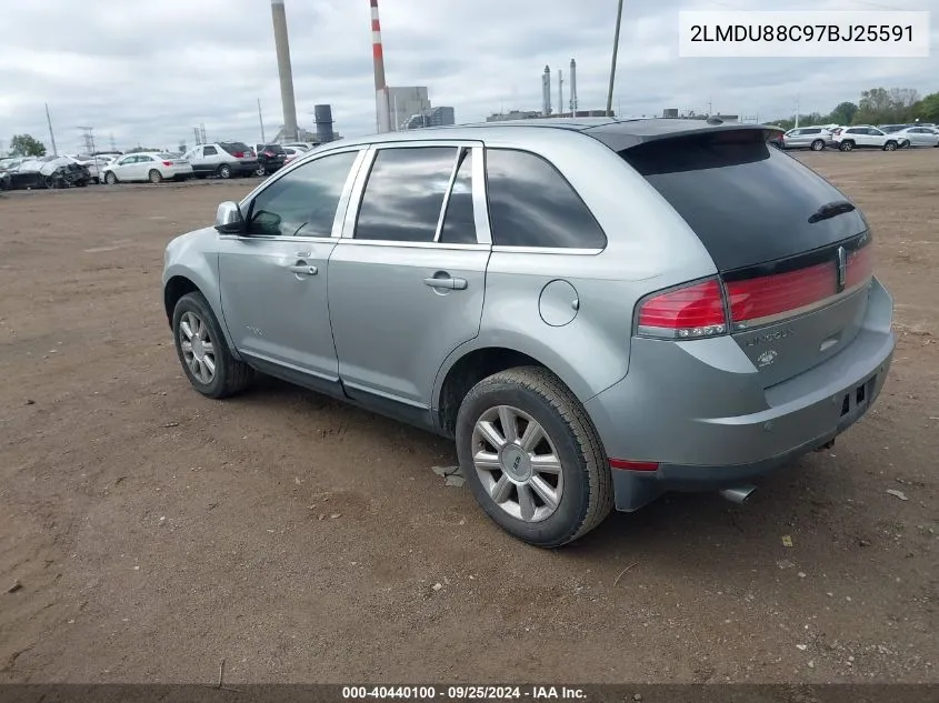 2007 Lincoln Mkx VIN: 2LMDU88C97BJ25591 Lot: 40440100