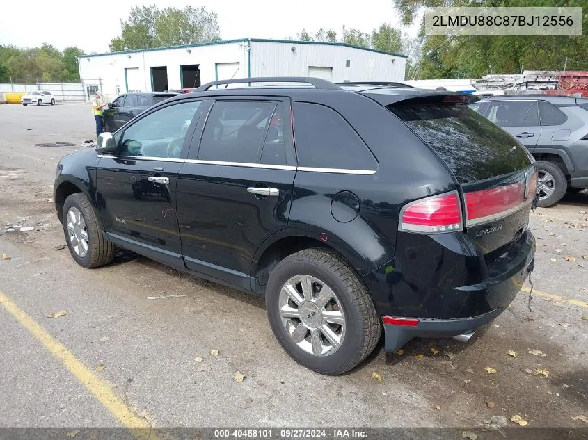 2007 Lincoln Mkx VIN: 2LMDU88C87BJ12556 Lot: 40458101