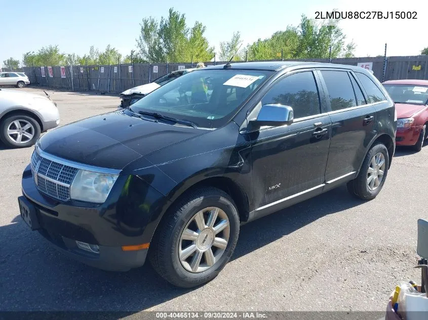 2LMDU88C27BJ15002 2007 Lincoln Mkx