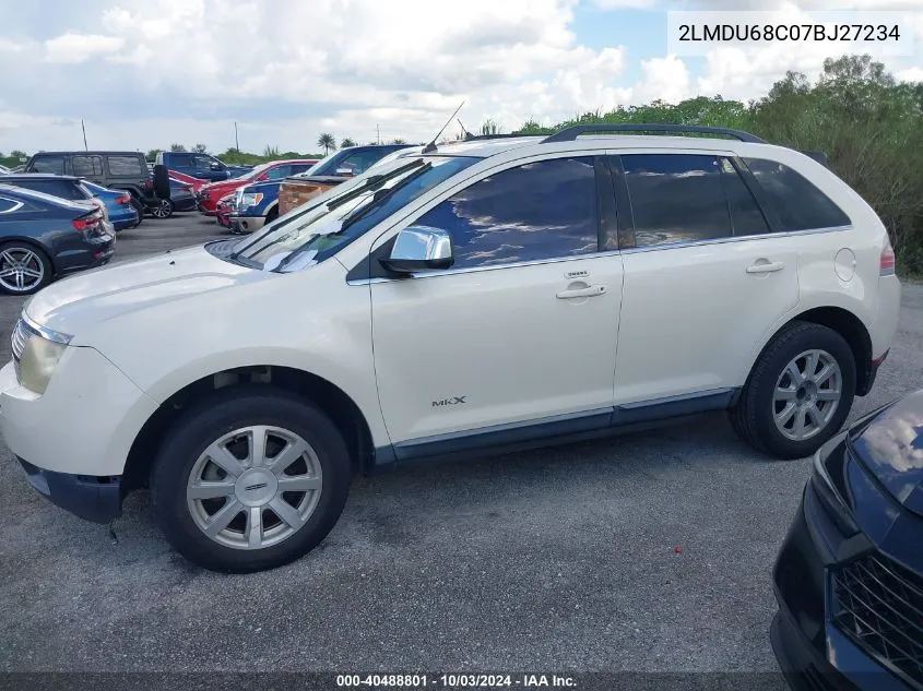 2007 Lincoln Mkx VIN: 2LMDU68C07BJ27234 Lot: 40488801