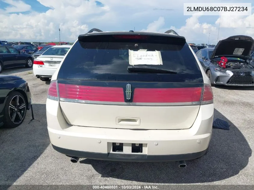 2LMDU68C07BJ27234 2007 Lincoln Mkx