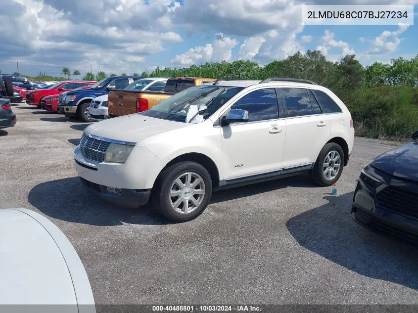 2007 Lincoln Mkx VIN: 2LMDU68C07BJ27234 Lot: 40488801