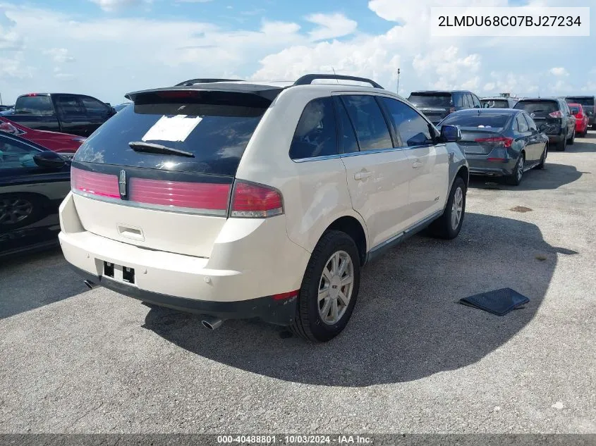 2LMDU68C07BJ27234 2007 Lincoln Mkx