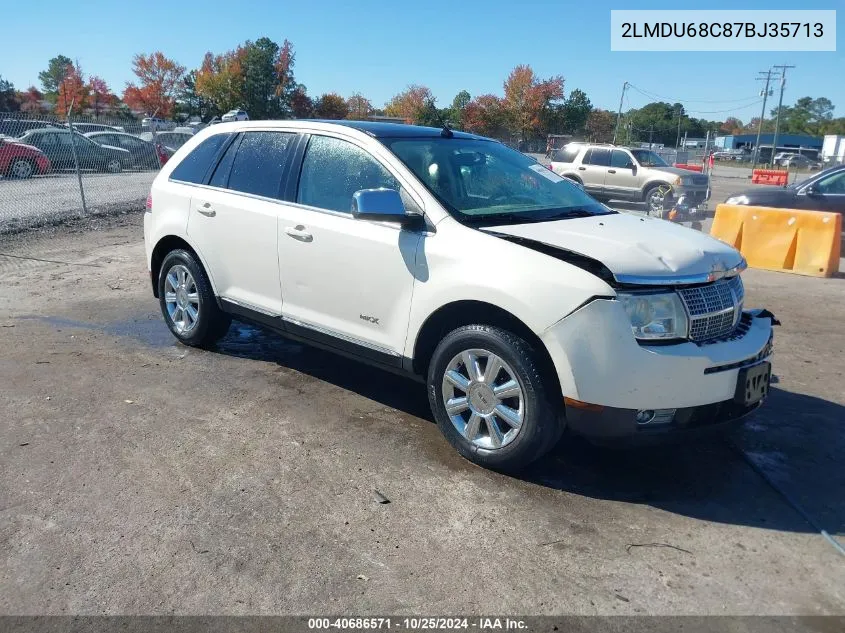 2007 Lincoln Mkx VIN: 2LMDU68C87BJ35713 Lot: 40686571