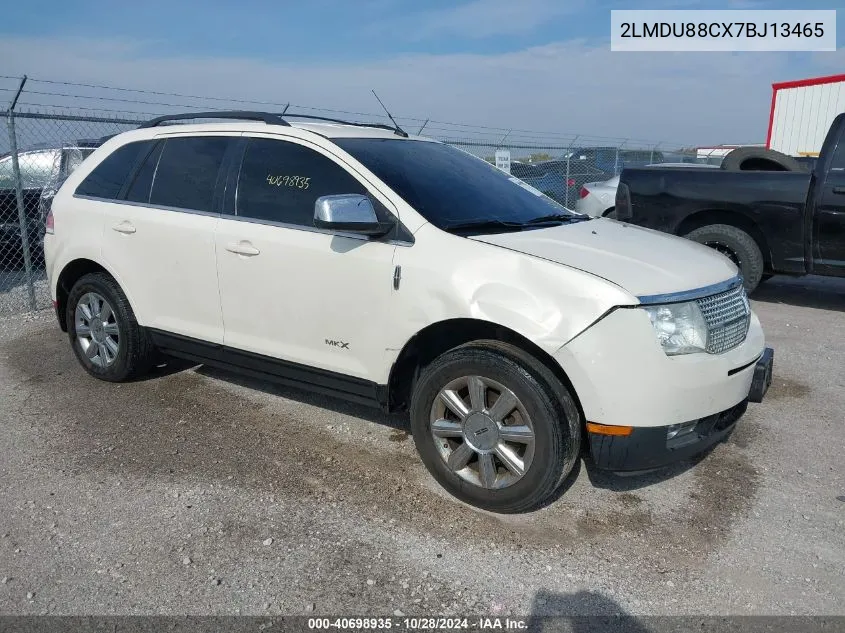 2007 Lincoln Mkx VIN: 2LMDU88CX7BJ13465 Lot: 40698935