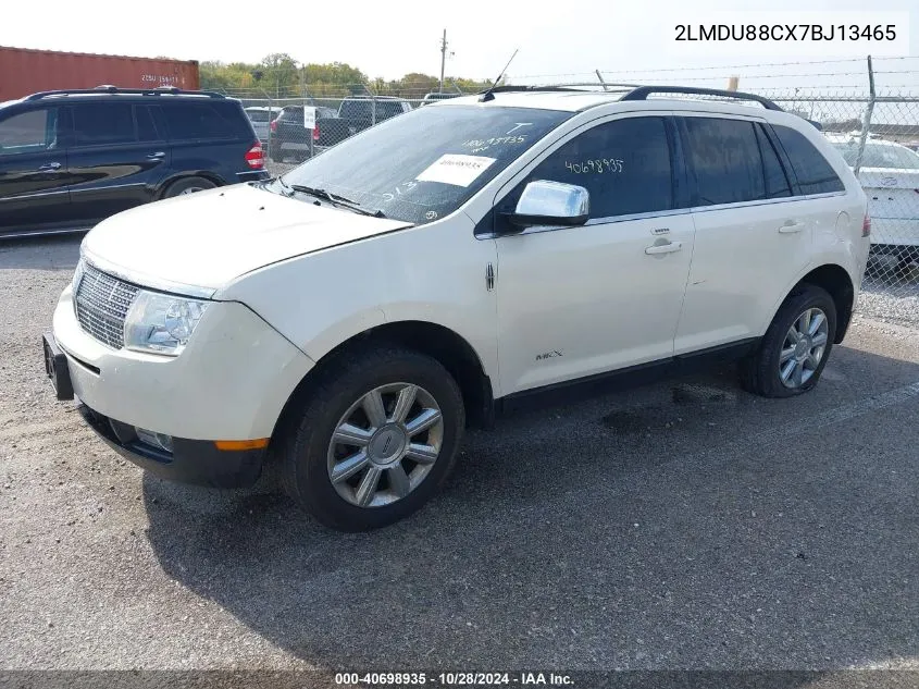 2007 Lincoln Mkx VIN: 2LMDU88CX7BJ13465 Lot: 40698935