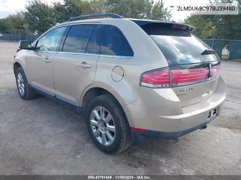 2007 Lincoln Mkx VIN: 2LMDU68C97BJ39480 Lot: 40791449