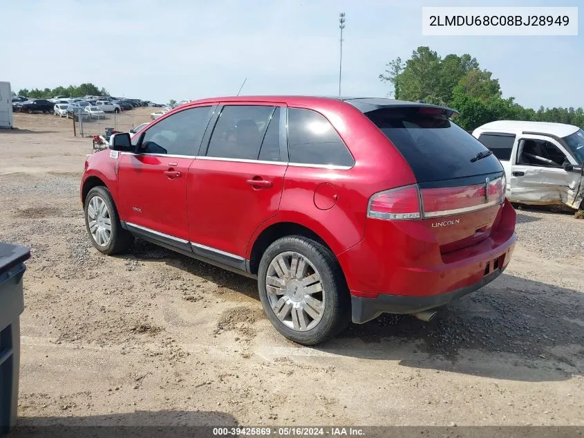 2LMDU68C08BJ28949 2008 Lincoln Mkx