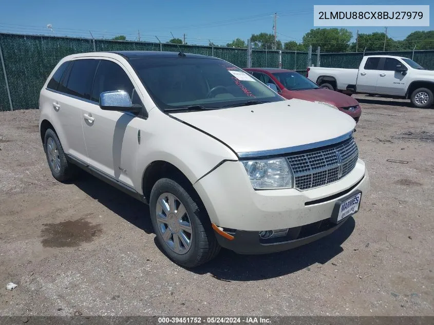 2LMDU88CX8BJ27979 2008 Lincoln Mkx