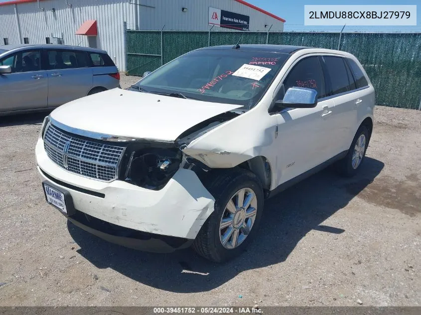 2LMDU88CX8BJ27979 2008 Lincoln Mkx