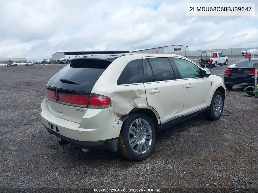 2LMDU68C68BJ39647 2008 Lincoln Mkx