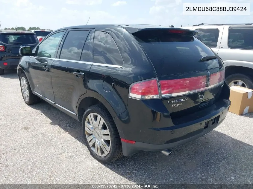 2LMDU68C88BJ39424 2008 Lincoln Mkx