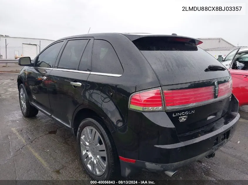 2LMDU88CX8BJ03357 2008 Lincoln Mkx