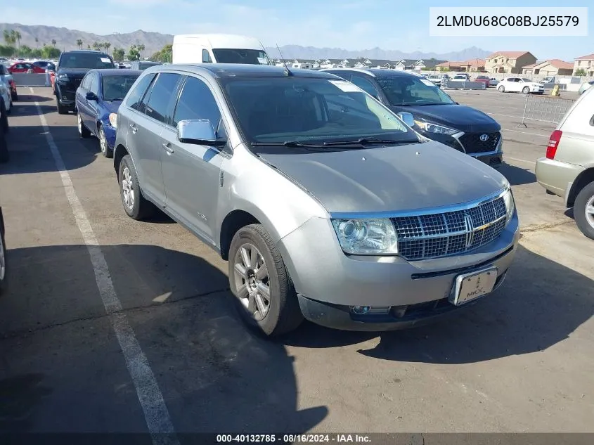 2008 Lincoln Mkx VIN: 2LMDU68C08BJ25579 Lot: 40132785