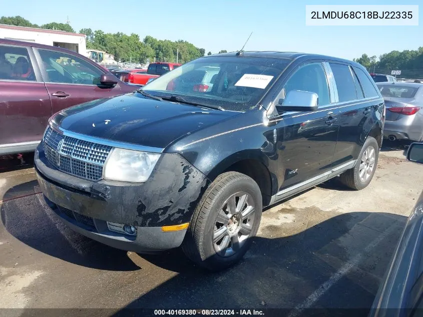 2LMDU68C18BJ22335 2008 Lincoln Mkx