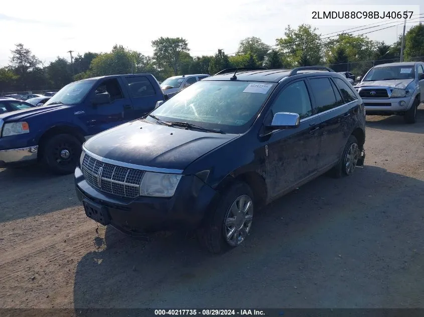 2LMDU88C98BJ40657 2008 Lincoln Mkx