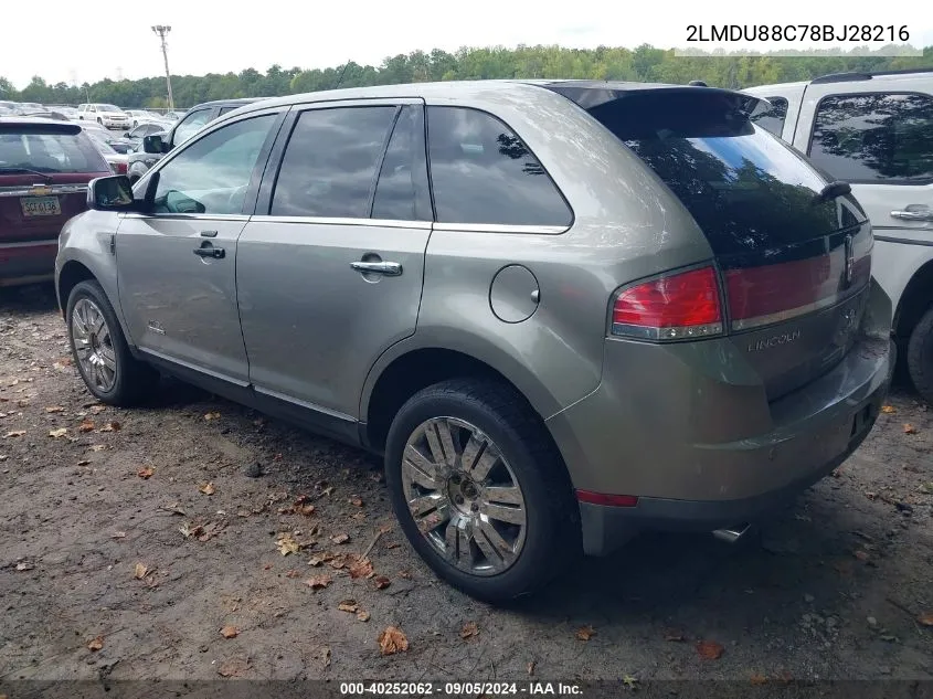 2LMDU88C78BJ28216 2008 Lincoln Mkx