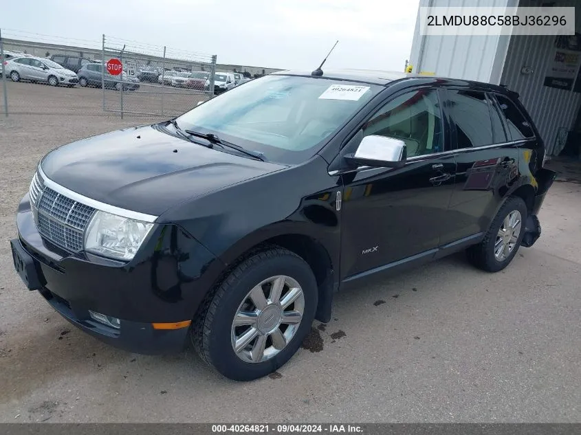 2LMDU88C58BJ36296 2008 Lincoln Mkx