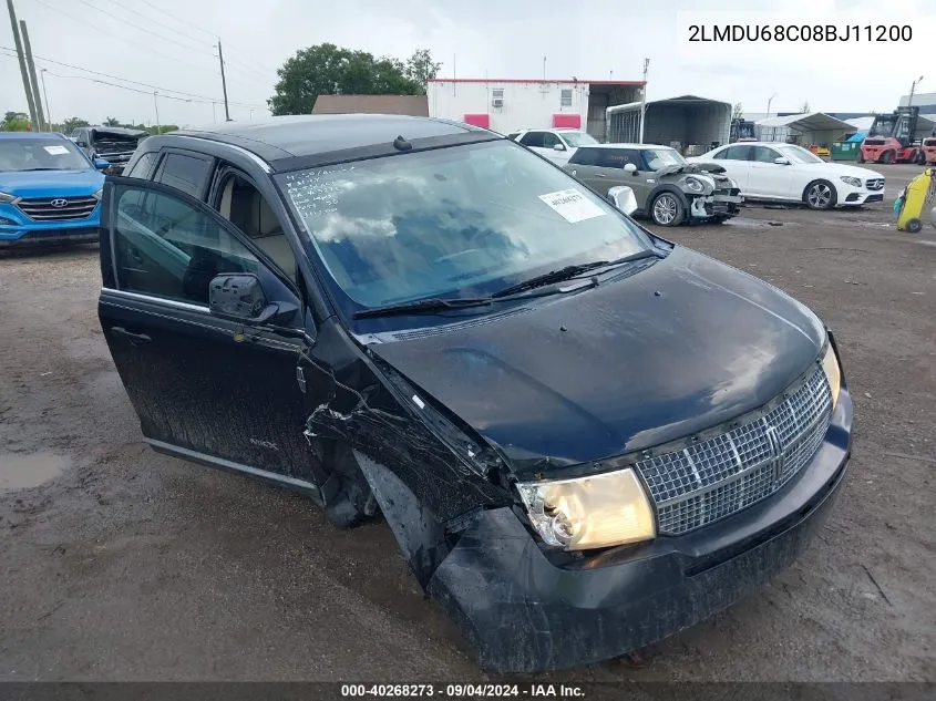 2008 Lincoln Mkx VIN: 2LMDU68C08BJ11200 Lot: 40268273