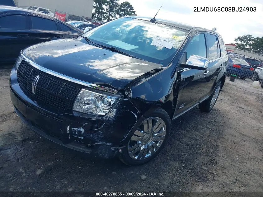 2LMDU68C08BJ24903 2008 Lincoln Mkx