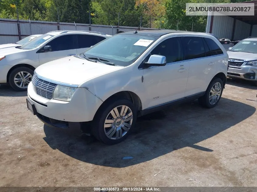 2LMDU88C78BJ20827 2008 Lincoln Mkx