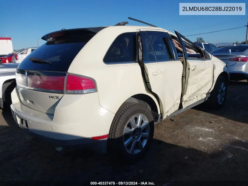 2LMDU68C28BJ22019 2008 Lincoln Mkx